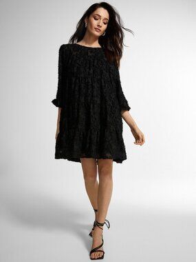 Icone (by Simons) Spun Floral Trapeze Dress